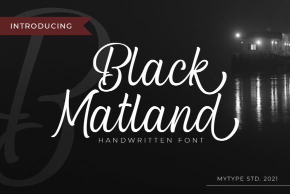 Blcak Matland Font Poster 1