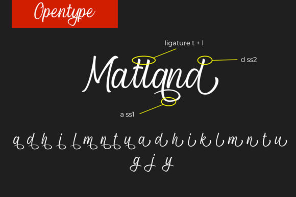 Blcak Matland Font Poster 8