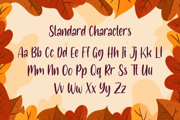 Blessed Fall Font Poster 2