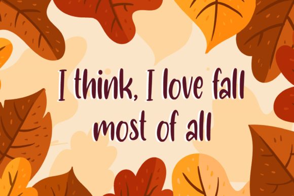 Blessed Fall Font Poster 10