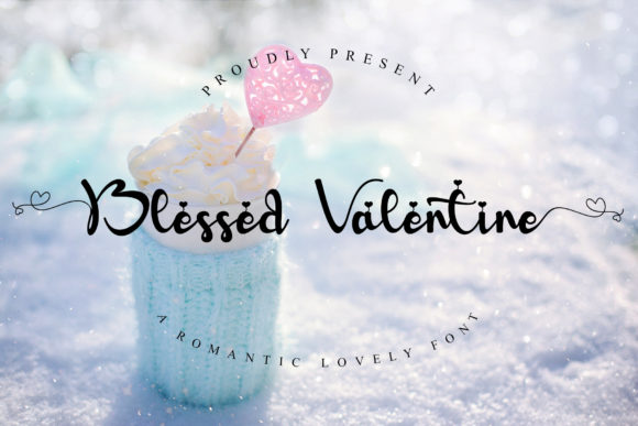 Blessed Valentine Font Poster 1