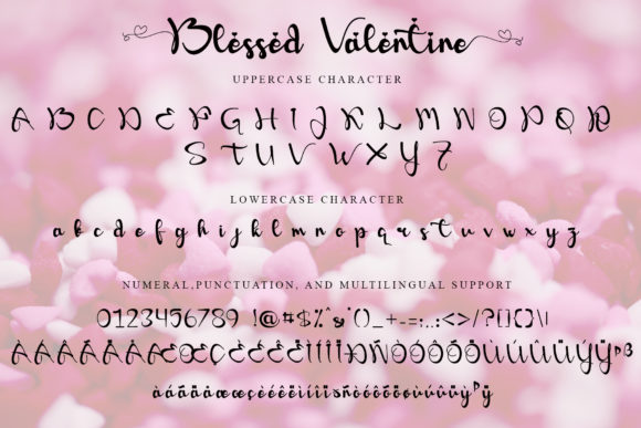 Blessed Valentine Font Poster 7