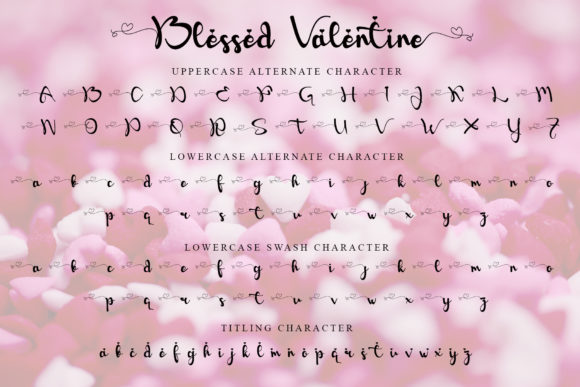 Blessed Valentine Font Poster 8