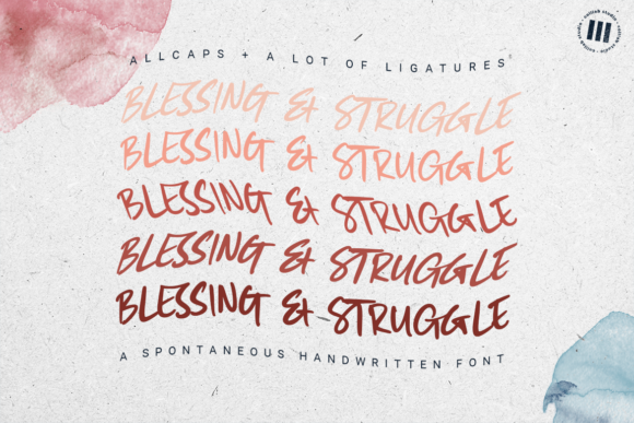 Blessing and Struggle Font