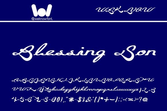Blessing Son Font Poster 1