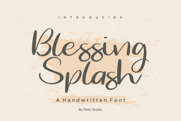 Blessing Splash Font Poster 1