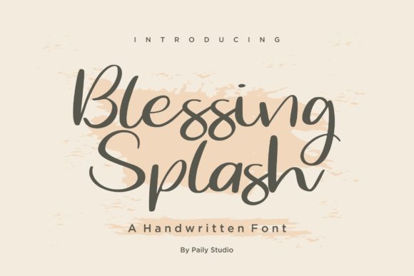 Blessing Splash Font