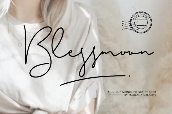 Blessmoon Font Blessmoon Font Poster 1
