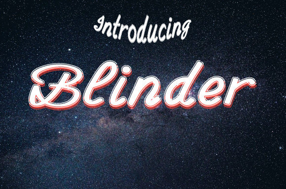 Blinder Font Poster 1
