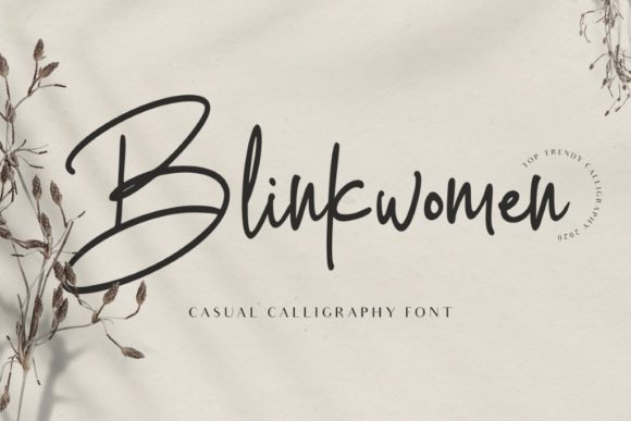 Blinkwomen Font Poster 1
