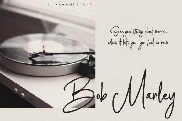 Blinkwomen Font Poster 4