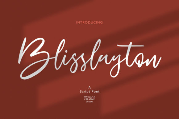 Blisslayton Font Poster 1