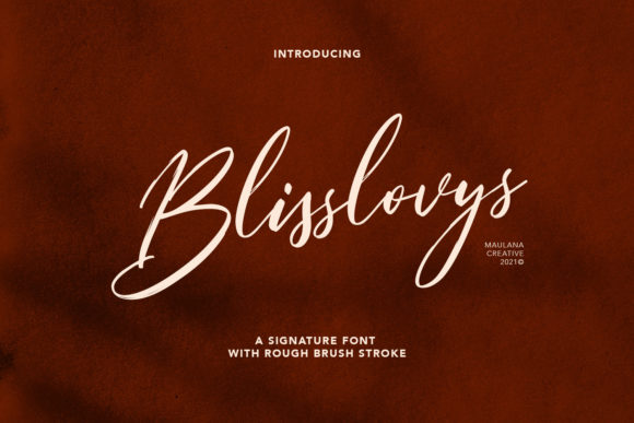Blisslovys Font Poster 1