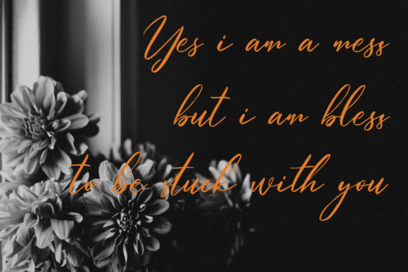 Blisslovys Font Poster 5