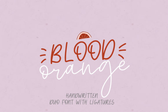 Blood Orange Duo Font Poster 1
