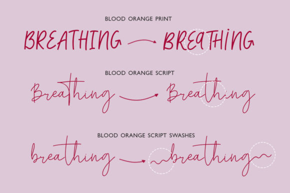 Blood Orange Duo Font Poster 10