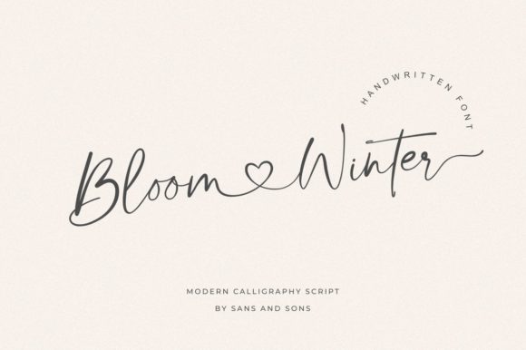 Bloom Winter Font