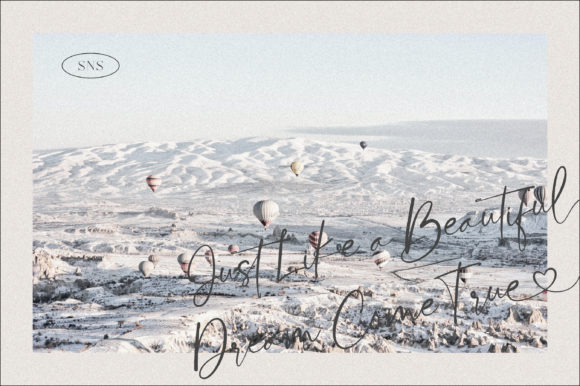 Bloom Winter Font Poster 8