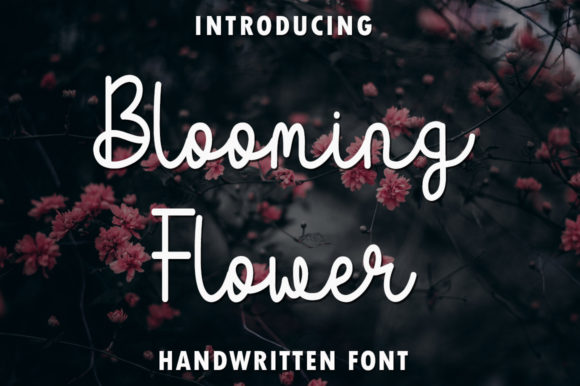 Blooming Flower Font