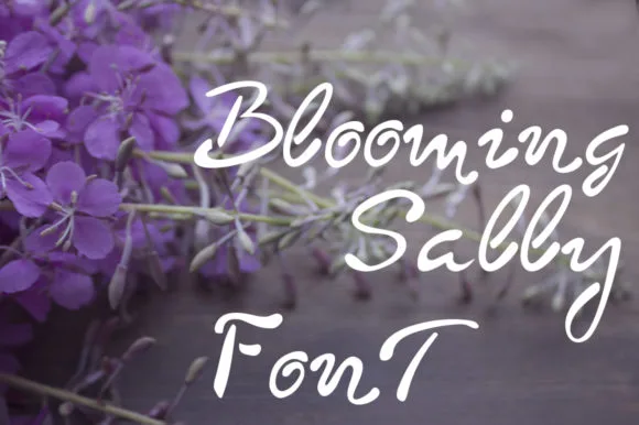 Blooming Sally Font Blooming Sally Font Poster 1