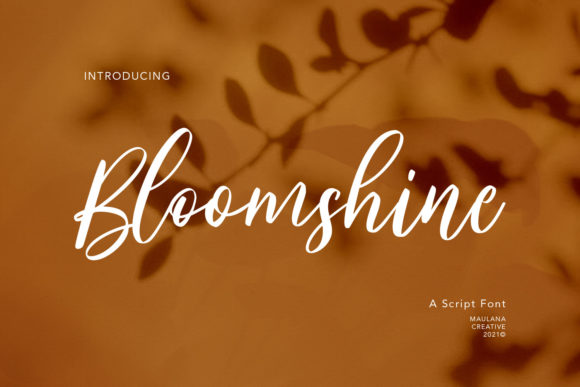 Bloomshine Font Poster 1