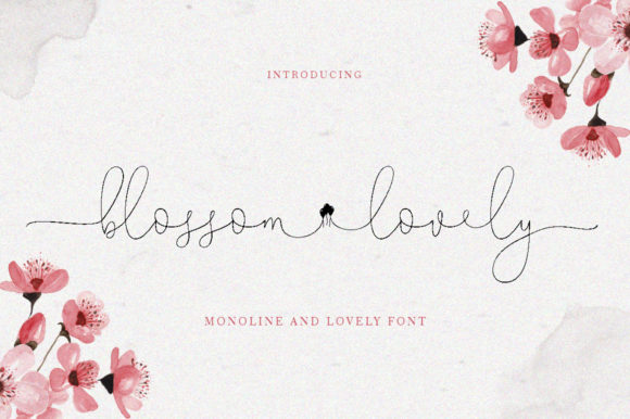 Blossom Lovely Font Poster 1