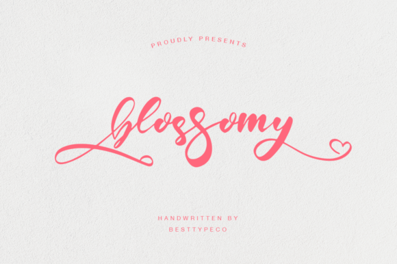 Blossomy Font Poster 1