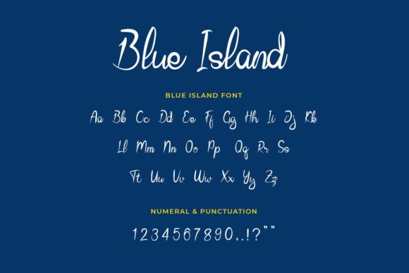 Blue Island Font Poster 1