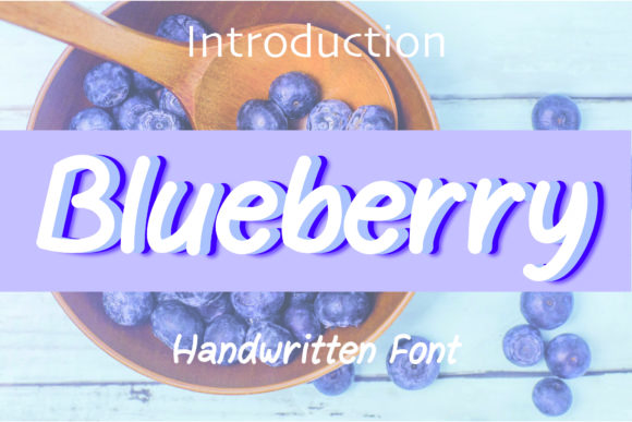 Blueberry Font Poster 1