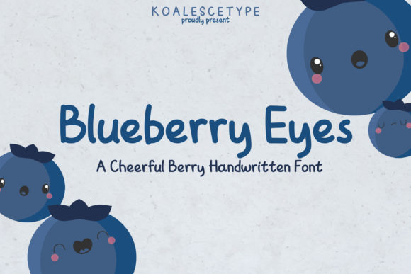 Blueberry Eyes Font Poster 1