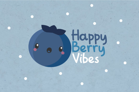 Blueberry Eyes Font Poster 4
