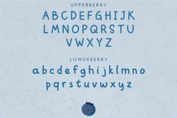Blueberry Eyes Font Poster 5