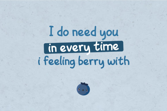 Blueberry Eyes Font Poster 7