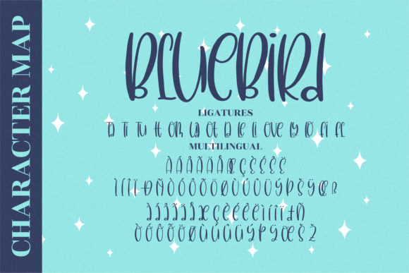 BlueBird Font Poster 10