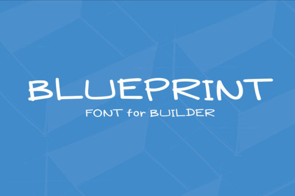 Blueprint Font Poster 1