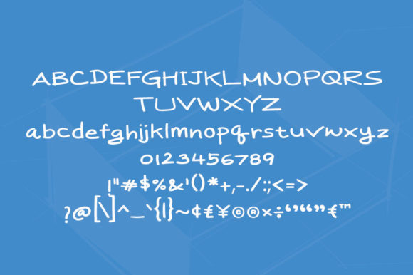 Blueprint Font Poster 5