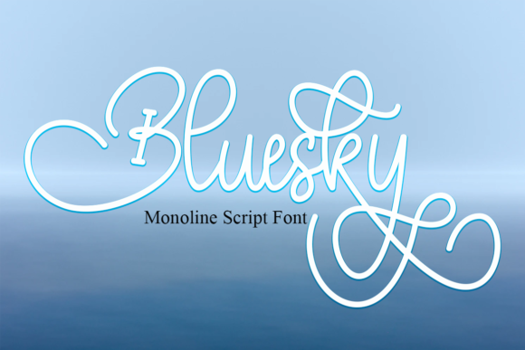 Bluesky Font Poster 1