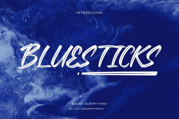 Bluesticks Font Poster 1