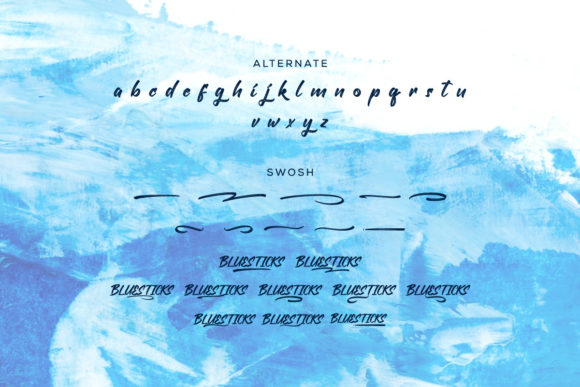 Bluesticks Font Poster 7
