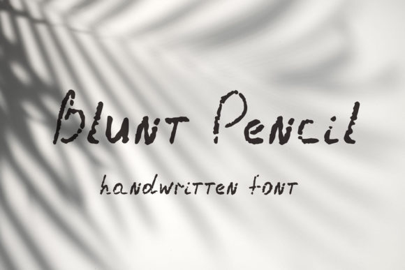 Blunt Pencil Font Poster 1