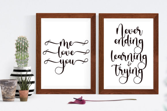 Blush Night Font Poster 6