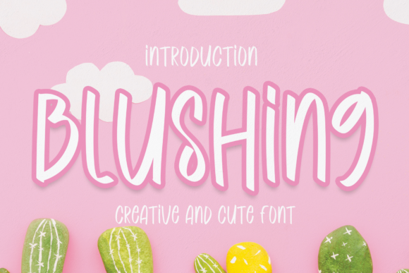 Blushing Font Poster 1