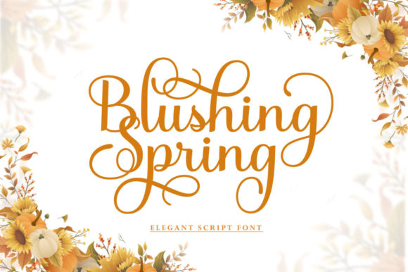 Blushing Spring Font Poster 1