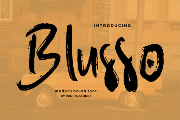 Blusso Font Poster 1