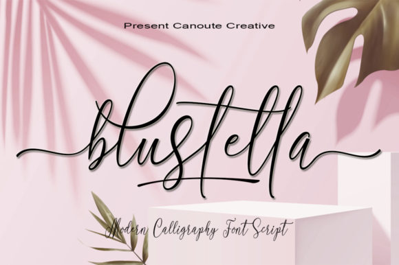 Blustella Font Poster 1