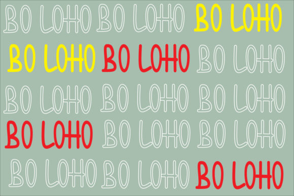 Bo Loho Font Poster 4