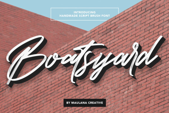 Boatsyard Font Poster 1