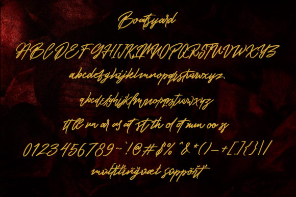 Boatsyard Font Poster 8