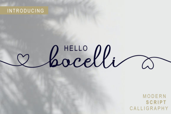 Bocelli Font Poster 1