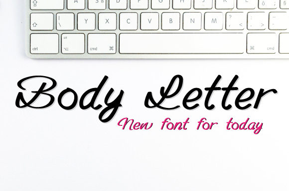Body Letter Font Poster 1